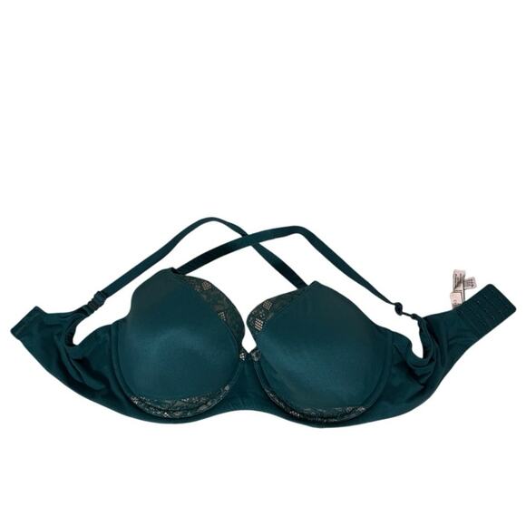 Body by Victoria Green Lace Bra Criss Cross Back Underwire | 34DDD - Picture 3 of 5